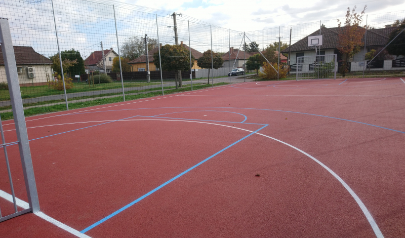 Tartan track multifunctional sport court and Teqball, table tennis sports ground