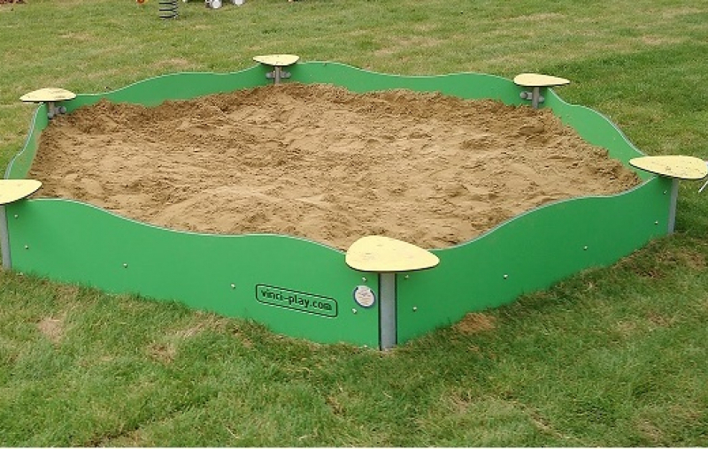 Hatszögű homokozó keret