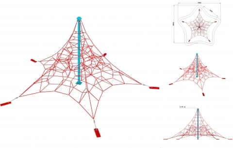 Climbing net 1011