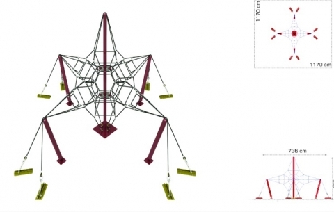 Climbing net 1002