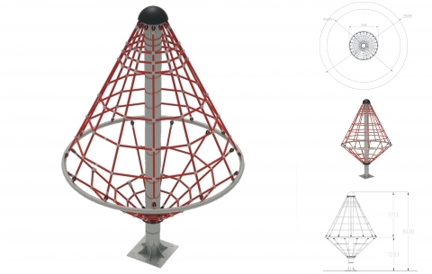 Climbing net carousel 1022